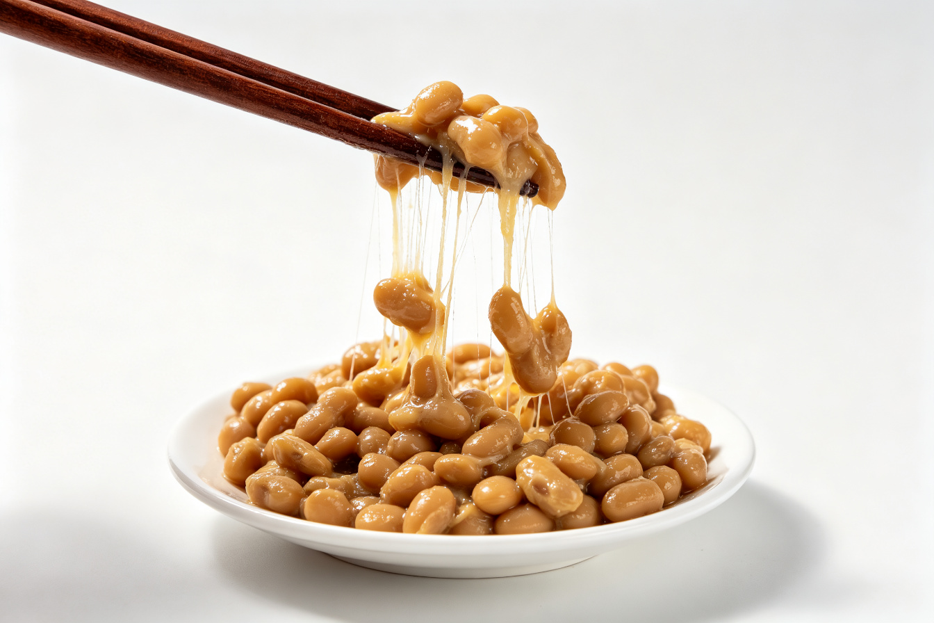 Natto, a fermented soy food rich in Vitamin K2 (MK-7)