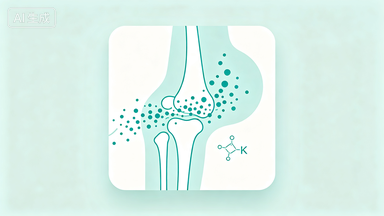 Vitamin K and B12 bone health and calcium metabolism illustration